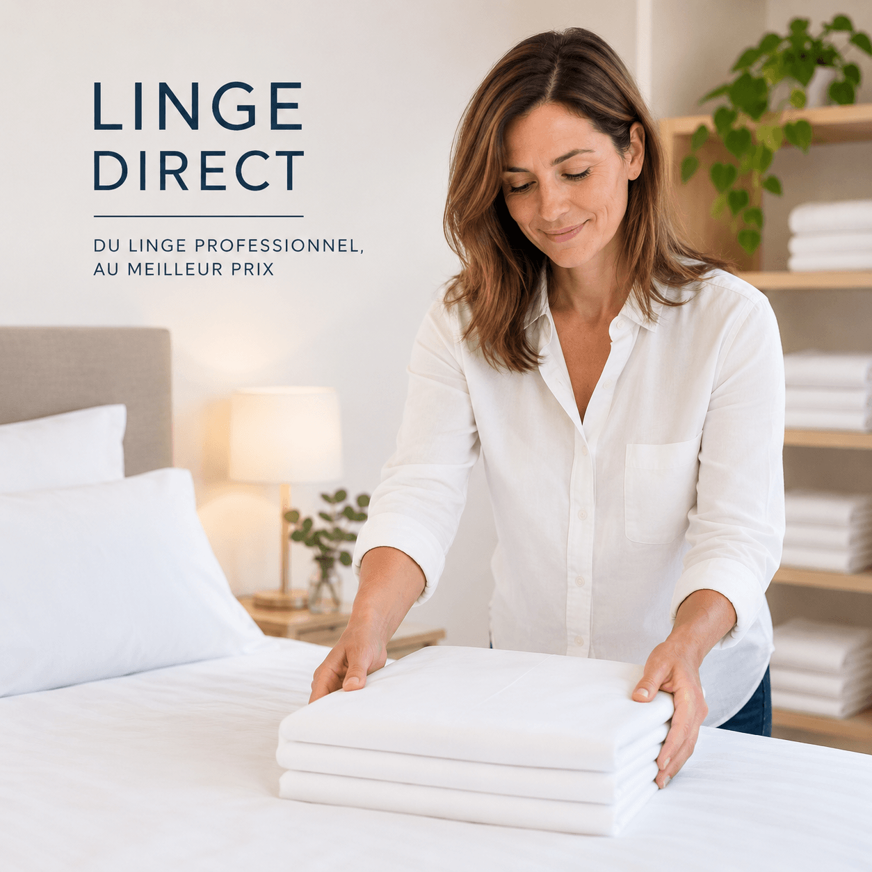 Mise en situation du linge Linge Direct sur le terrain