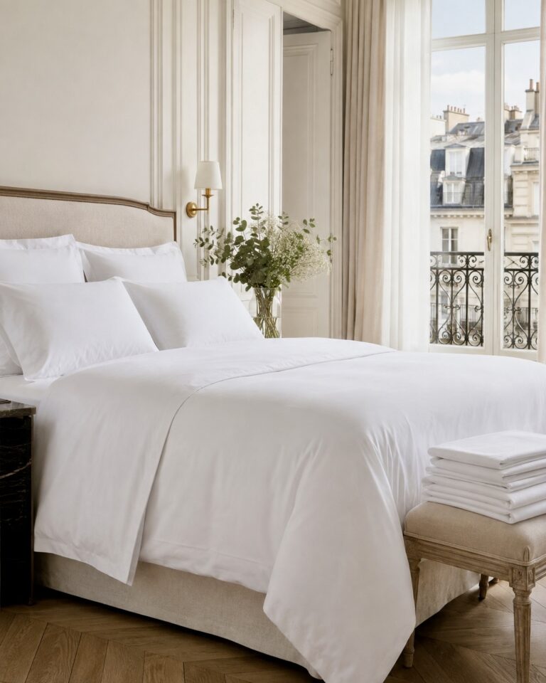 Serviettes de bain Linge Direct pliées